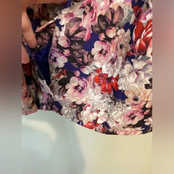 Talbots Womens Plus Lined Floral Boho Carrier Pencil Skirt Back Zip  22W New - Picture 6 of 14